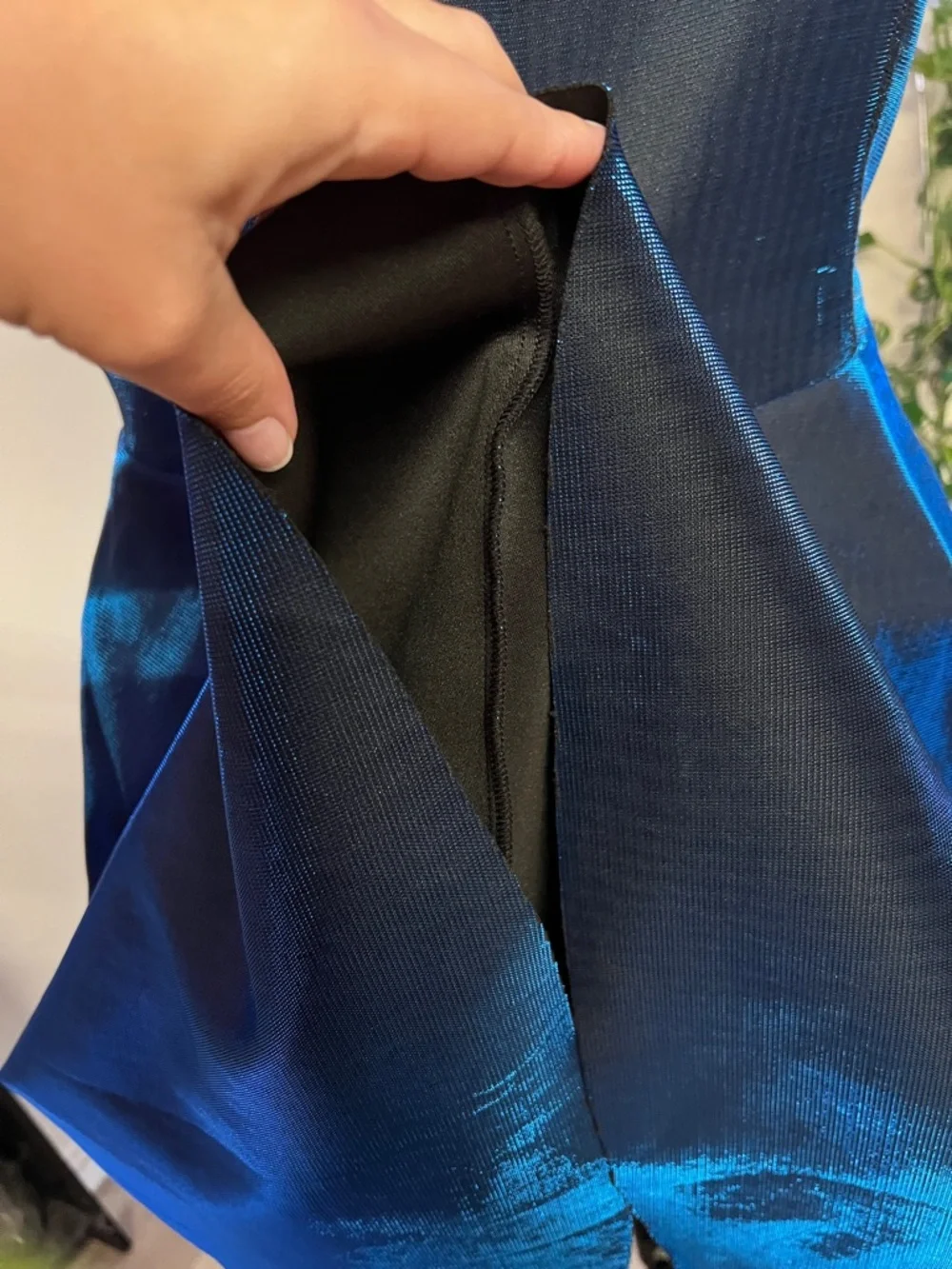 torrid Shimmery Navy-Blue Midi Dress - Picture 5 of 12